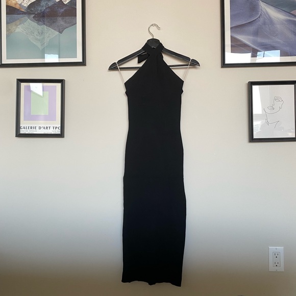 Aritizia Cayenne Halter Dress in Black - Picture 8 of 9
